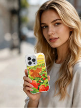 Product or handheld view of the Cozy Strawberry Bears case