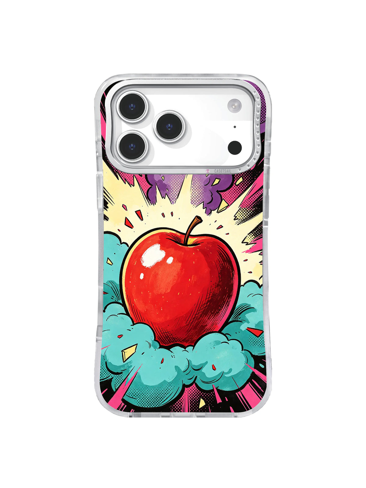 Cream Star Shard Apple graphic iPhone case artwork