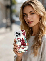 Lifestyle view of the Crimson Giftwood iPhone 16 Pro case