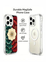 Crimson Ocean Garden iPhone 15 Pro case product view 3