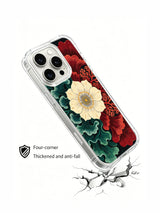 Crimson Ocean Garden iPhone 15 Pro case product view 4
