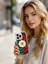 Crimson Ocean Garden iPhone 15 Pro case product view 6