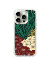 Ocean Garden Meadow pattern on iPhone 15 Pro case