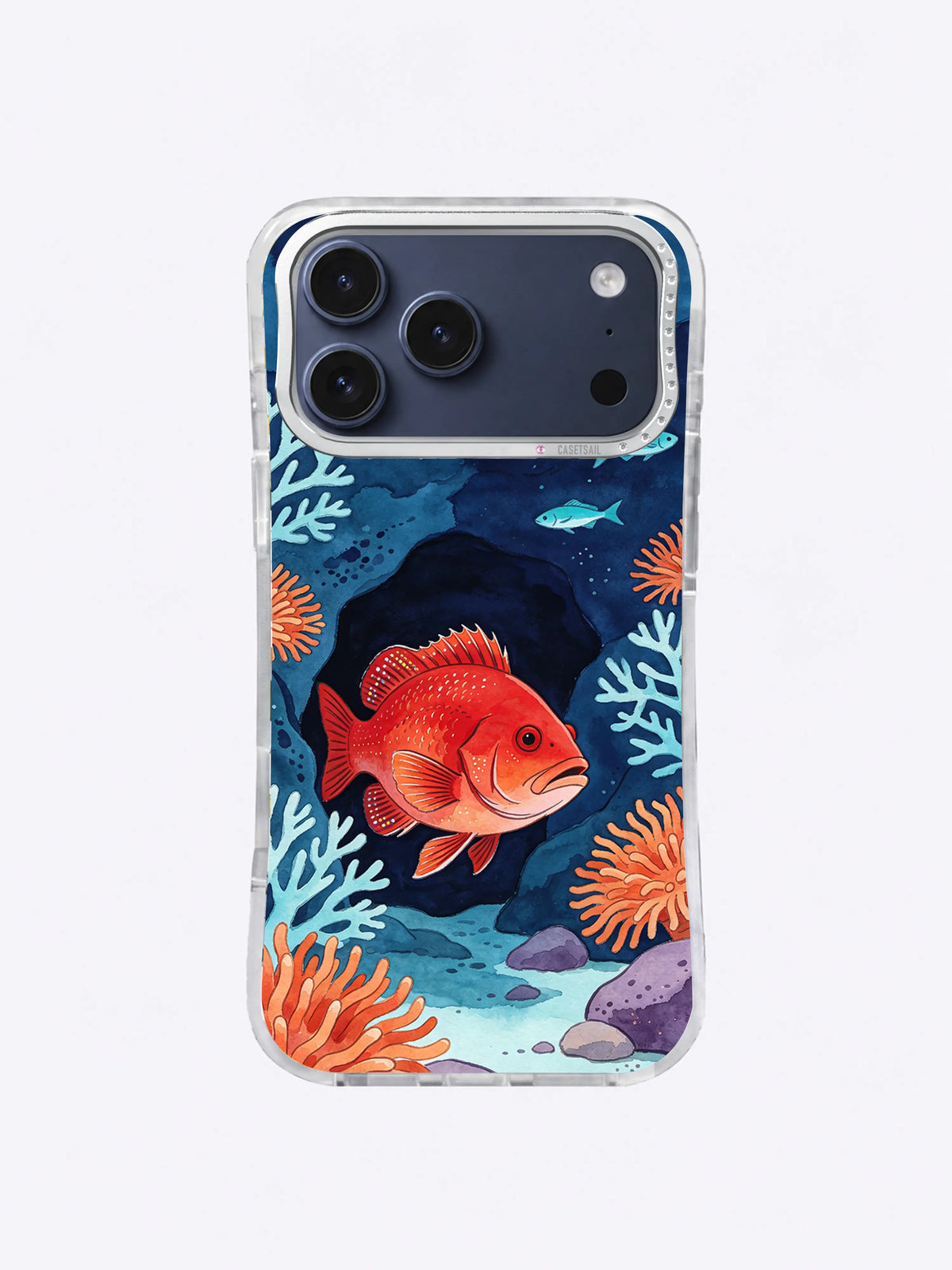 Coral Arch Sentinel red grouper reef art iPhone case