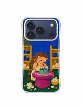 Crooked Bowl Gentle Correction artwork on iPhone 17 Pro transparent case
