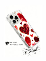 Cupid Velvet Echo red leopard heart iPhone 16 Pro case view 4