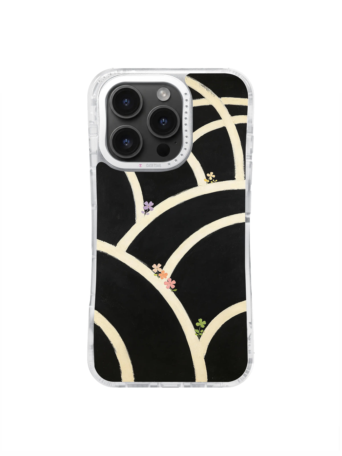 Curved Garden Crossroads pattern for iPhone 16 Pro Max case