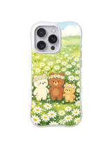 Daisy Crown Trio pattern on iPhone 14 Pro Max case