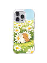 Giant Daisy Pair pattern on iPhone 14 Pro Max case