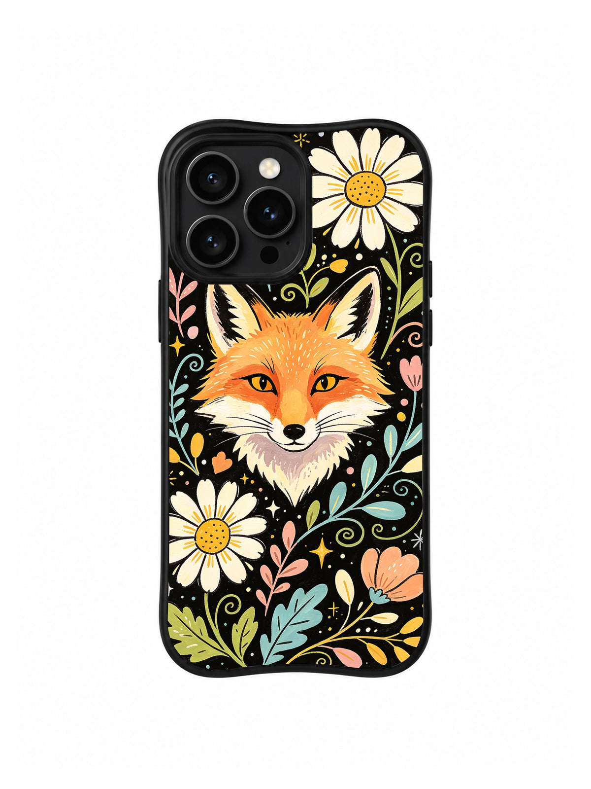 Product or handheld view of the Daisy Fox Daydream case