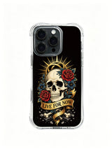 Dark floral gothic skull artwork in the product gallery