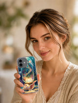 Deep-Sea Witch Lantern iPhone case lifestyle view