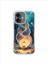 Coral Spiral Witch Ruin iPhone case artwork