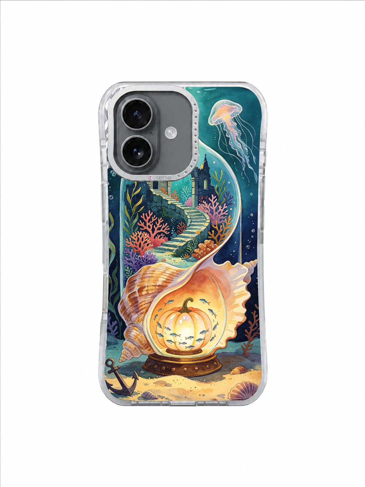 Jellyfish Lantern Passage iPhone case artwork