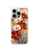 Crimson Canyon Bloom pattern on iPhone 15 Pro case