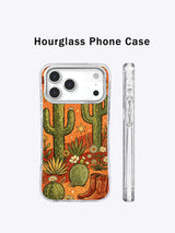 Desert Moon Cowboy Garden iPhone 17 Pro Max case side view
