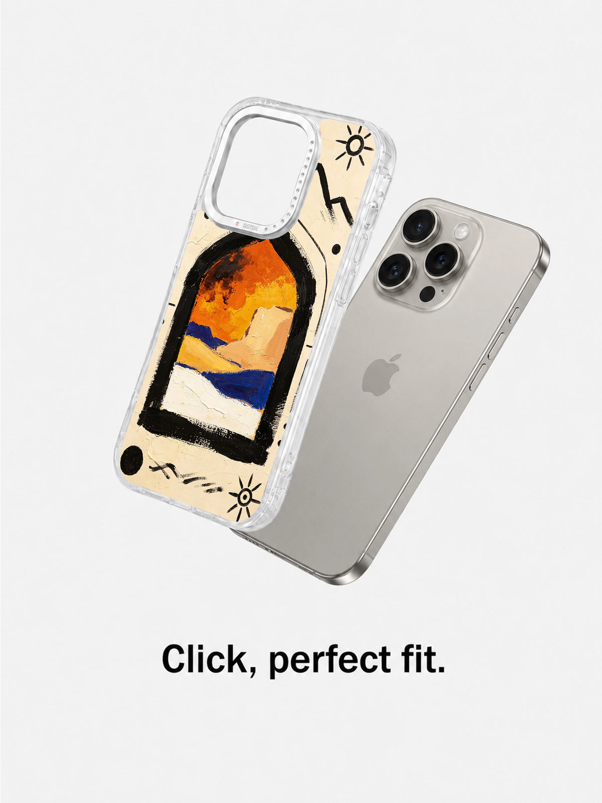 Desert Spirit Symbols iPhone 16 Pro case separated view