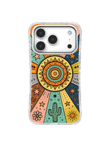 Desert Sun Compass western pattern iPhone 17 Pro case