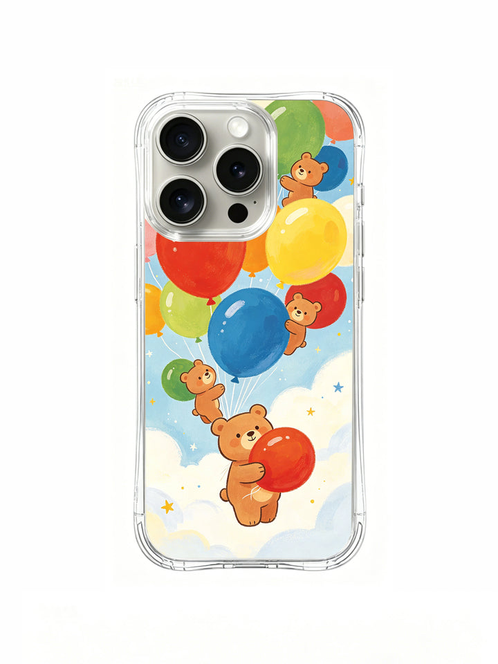 Dream Balloon Bears iPhone 14 Pro Max Case – Cute Art