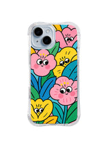 Happy Flower Friends pattern iPhone 14 case