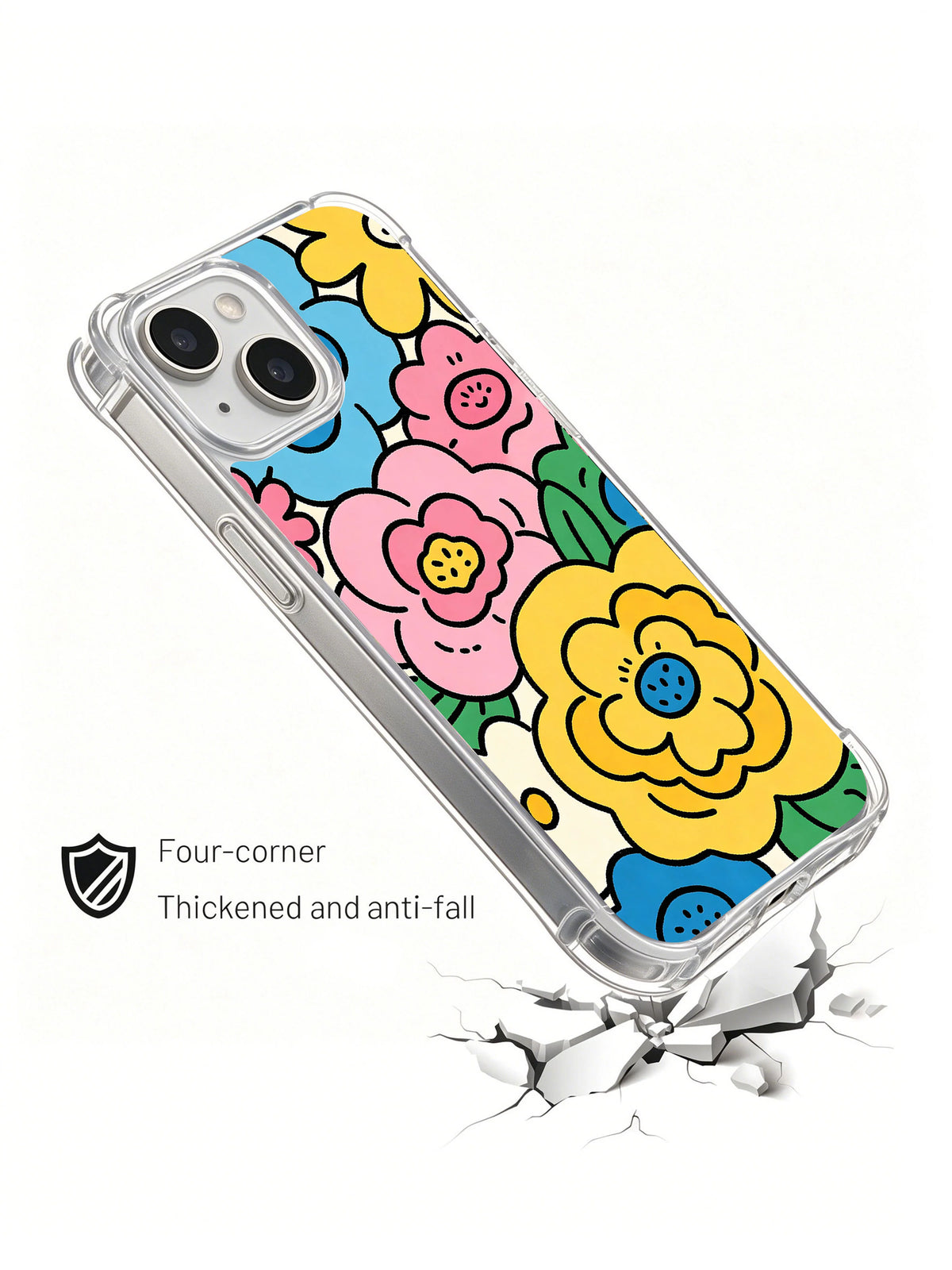 Dream Garden iPhone 14 case corner protection