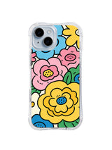 Dream Garden floral art iPhone 14 case front view