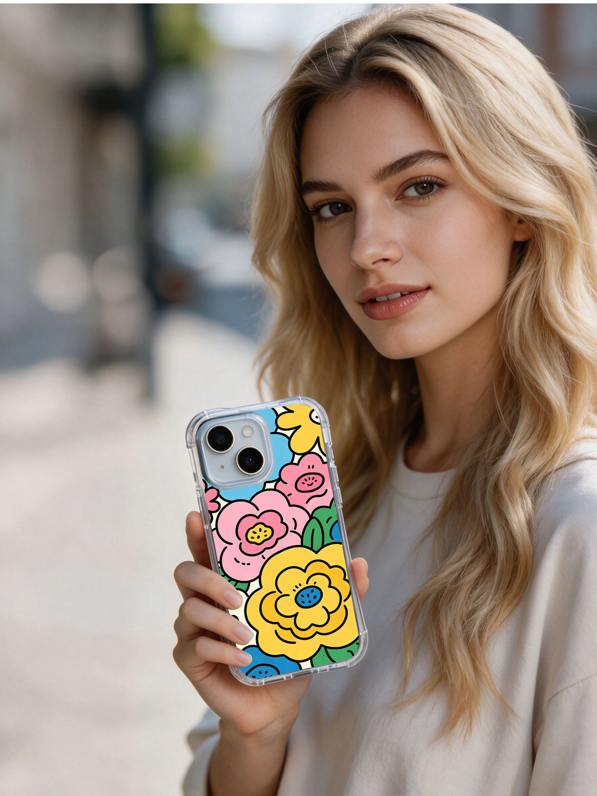 Dream Garden artist-designed iPhone 14 case lifestyle