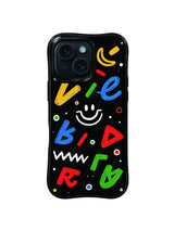Alphabet Smile colorful letter iPhone 15 Pro case