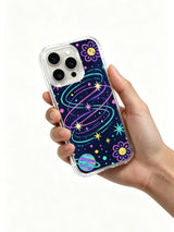 Dream Planet Parade iPhone 14 Pro Max case in hand