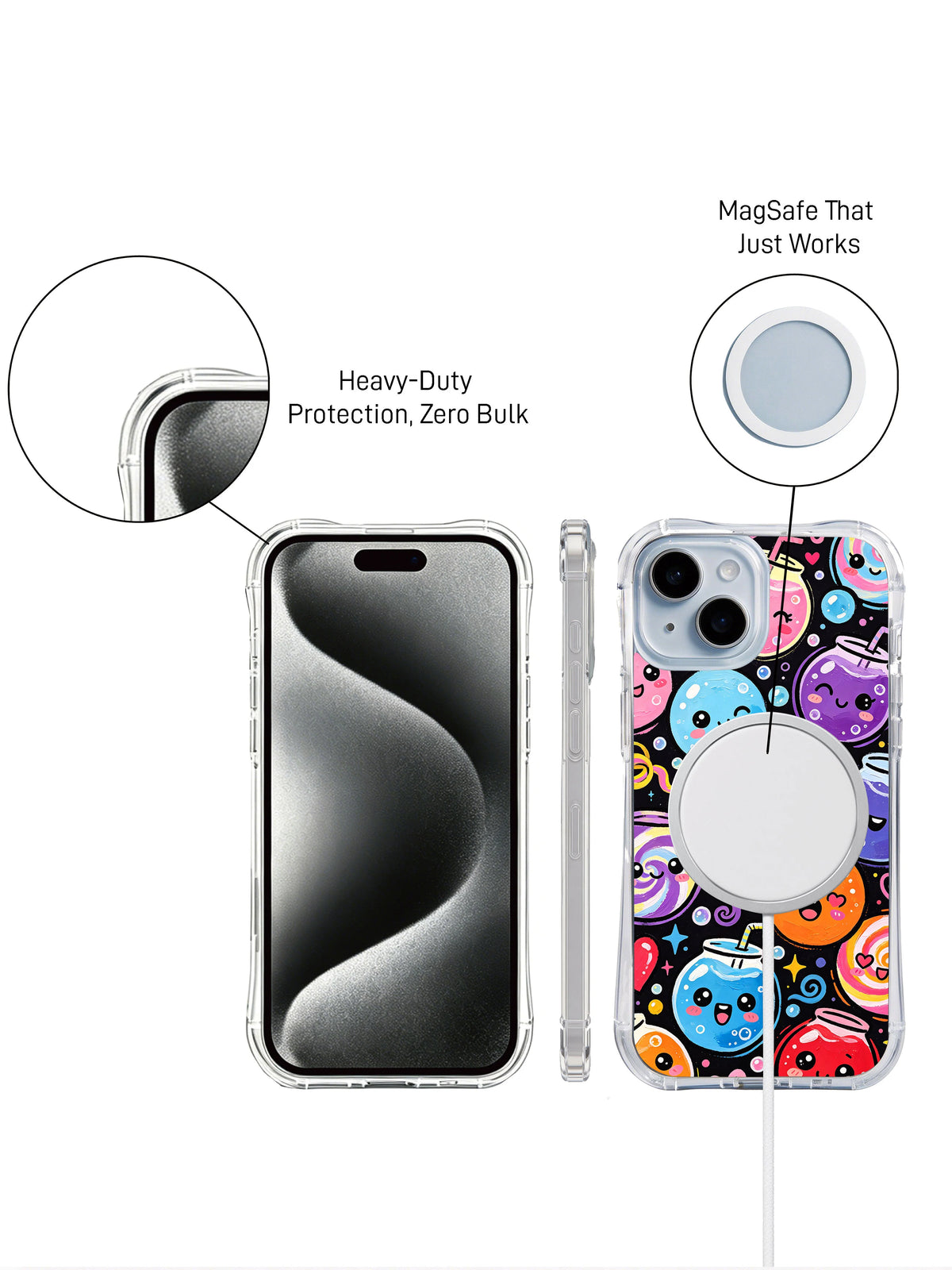 Supplied marketing graphic with unverified protection, fit or MagSafe statements