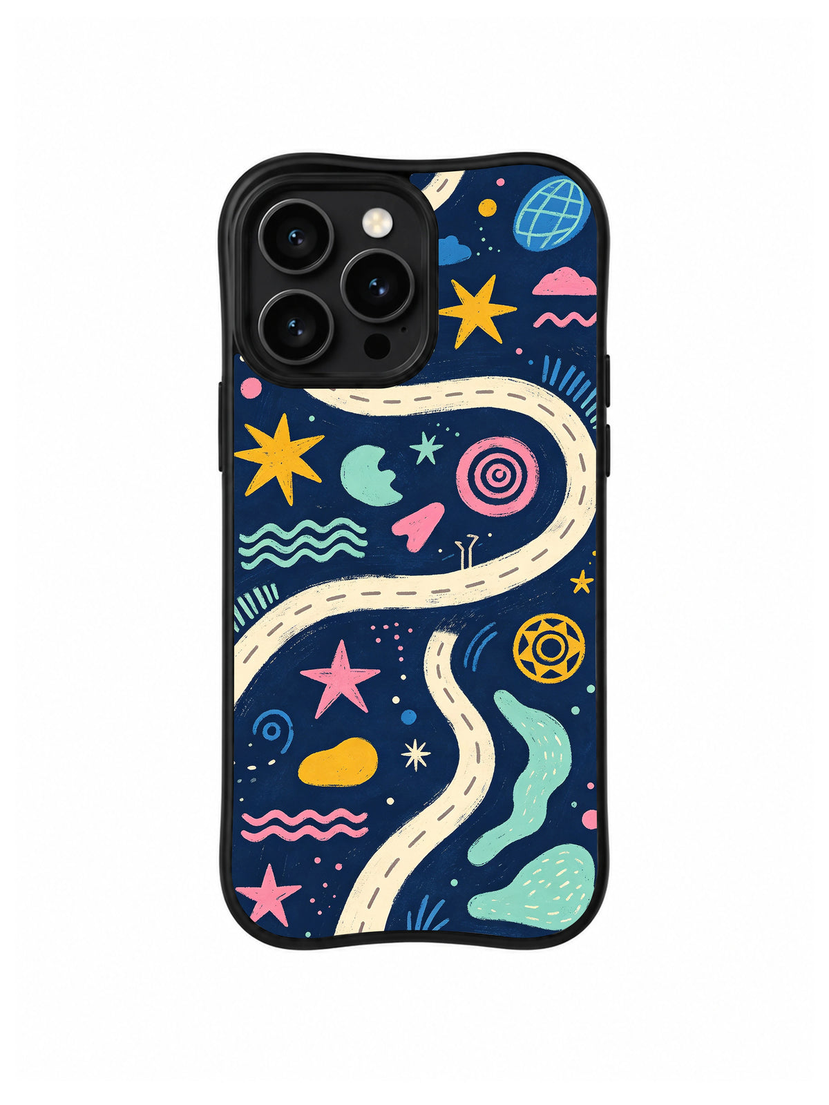 Starlit Road Explorer pattern iPhone 14 Pro Max case