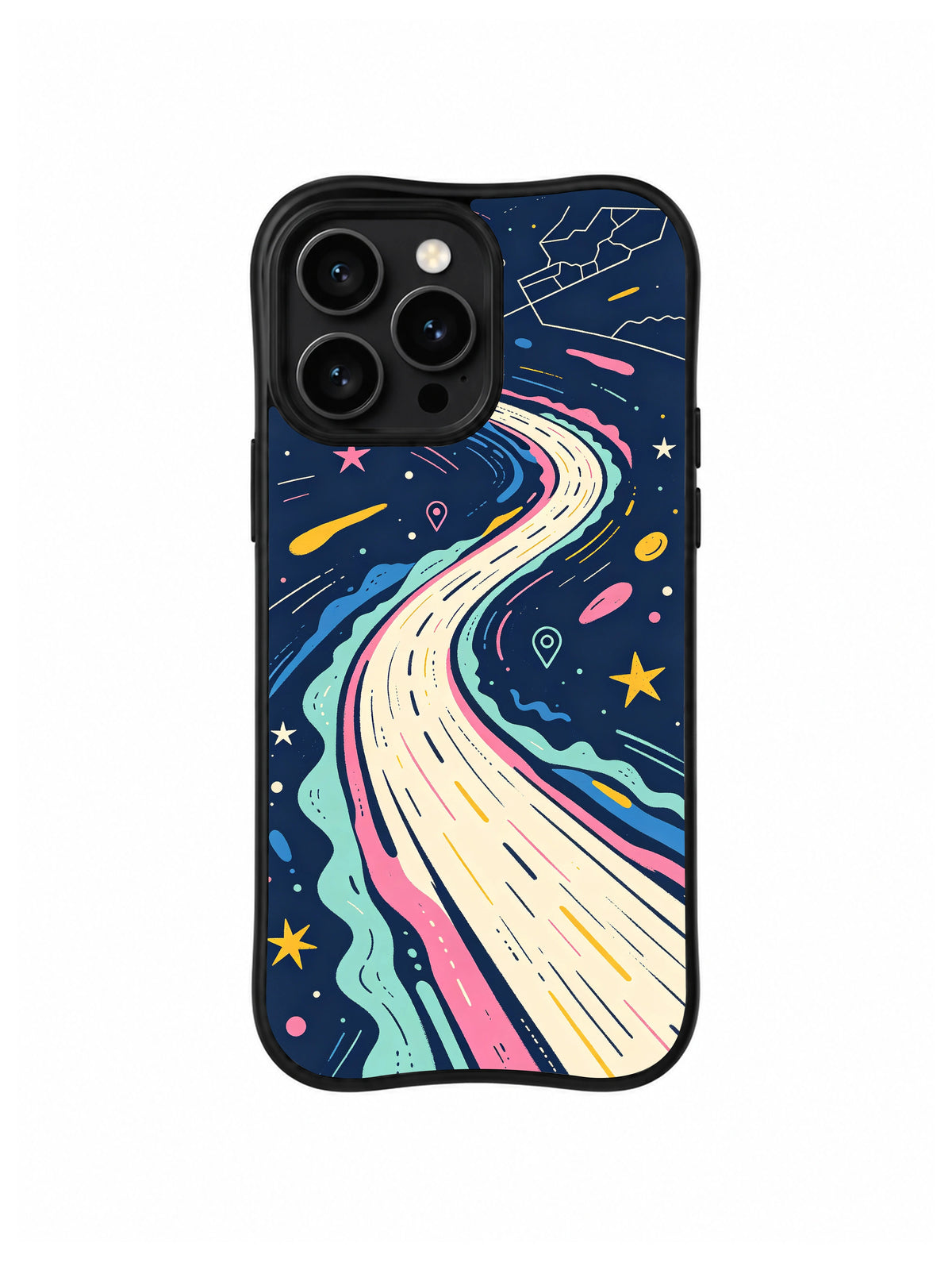 Cosmic Highway Dream pattern iPhone 14 Pro Max case
