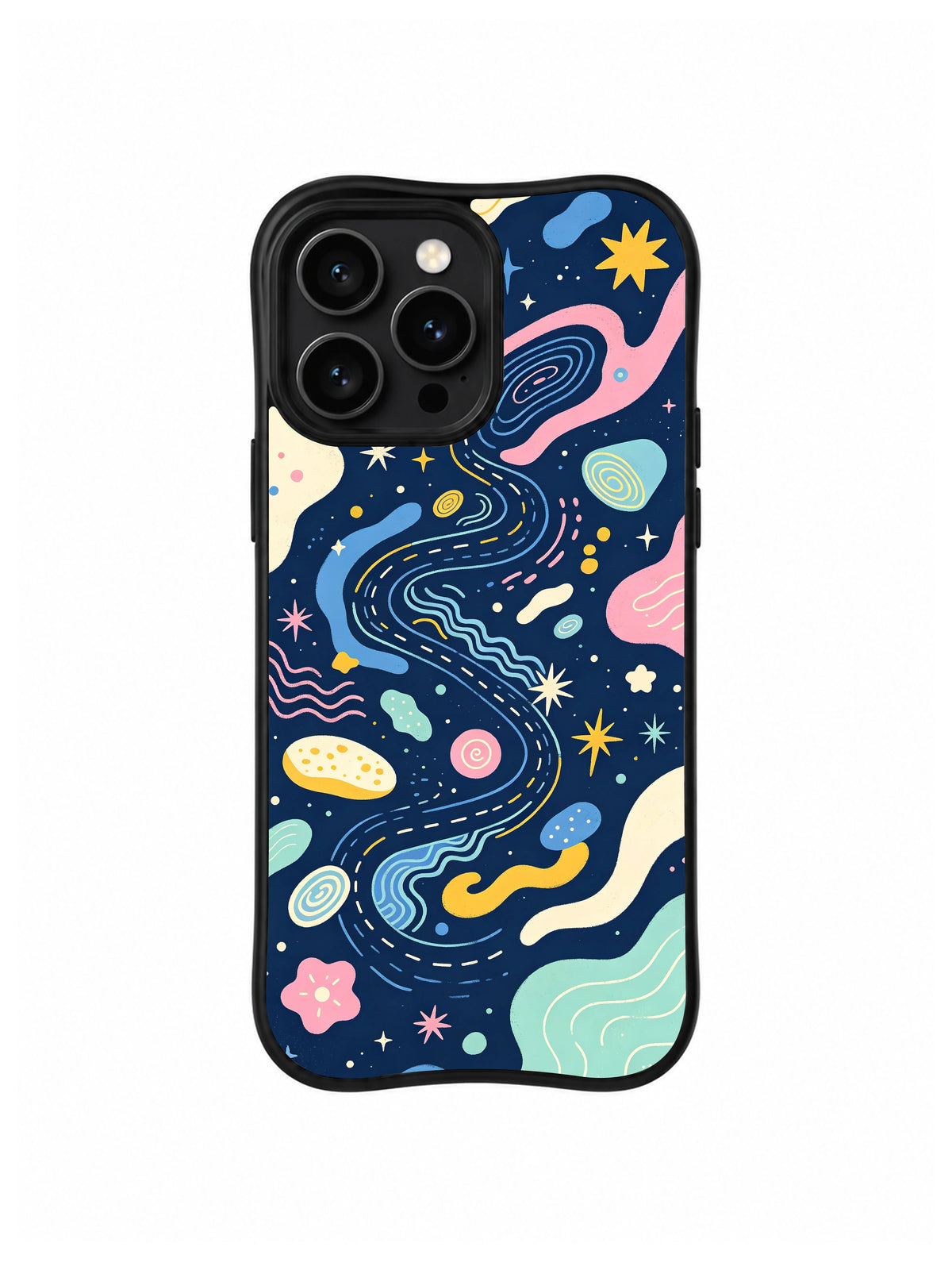 Wonderland River Map pattern iPhone 14 Pro Max case