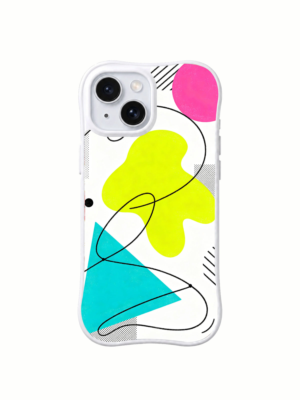 Dreamy Abstract Playground iPhone 15 case front view