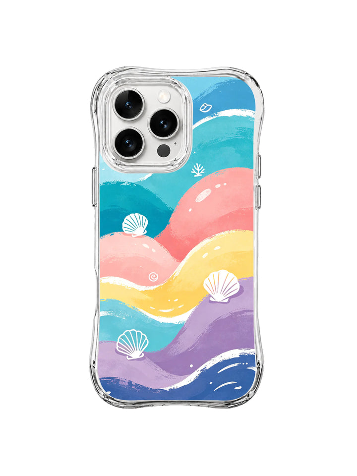 Dreamy Ocean Shell Shapes iPhone 15 Pro Max Case – Coastal Art