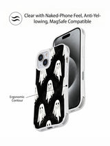 Dark academia ghost iPhone 15 Plus case lifestyle view