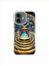 Eclipse Orrery Theatre – Orange Spotlight Orrery iPhone case
