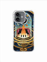 Eclipse Orrery Theatre – Midnight Eclipse Curtain iPhone case