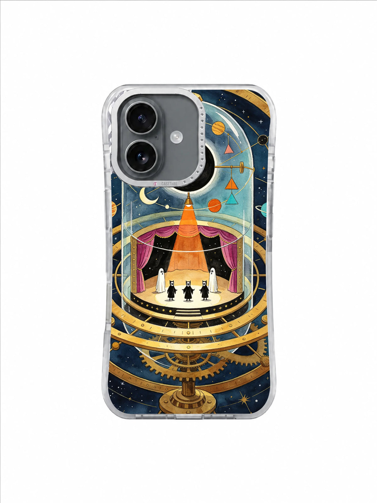 Eclipse Orrery Theatre – Midnight Eclipse Curtain iPhone case