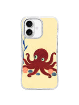 Eight Arms, One Pause iPhone 17 Case hero with crimson octopus artwork