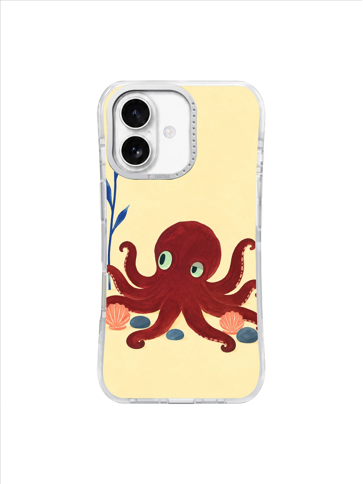 Resting Octopus Pause pattern on iPhone 17 Case