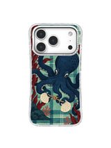 Coastal octopus promise scene with two shells iPhone 17 Pro case pattern five
