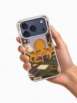 Hand holding the Eight Hands, One Book black iPhone 17 Pro case