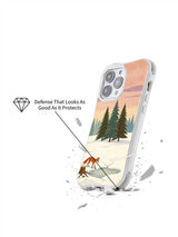 Frozen Hollow Fox: Angled illustrated case above a cracked-surface graphic.