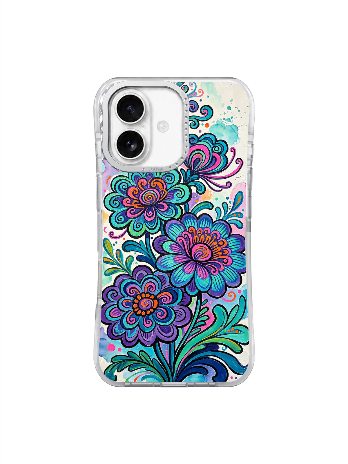 Electric Scroll Garden iPhone 17 case