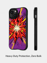 Electric Emotion Universe pop art iPhone 15 Plus case