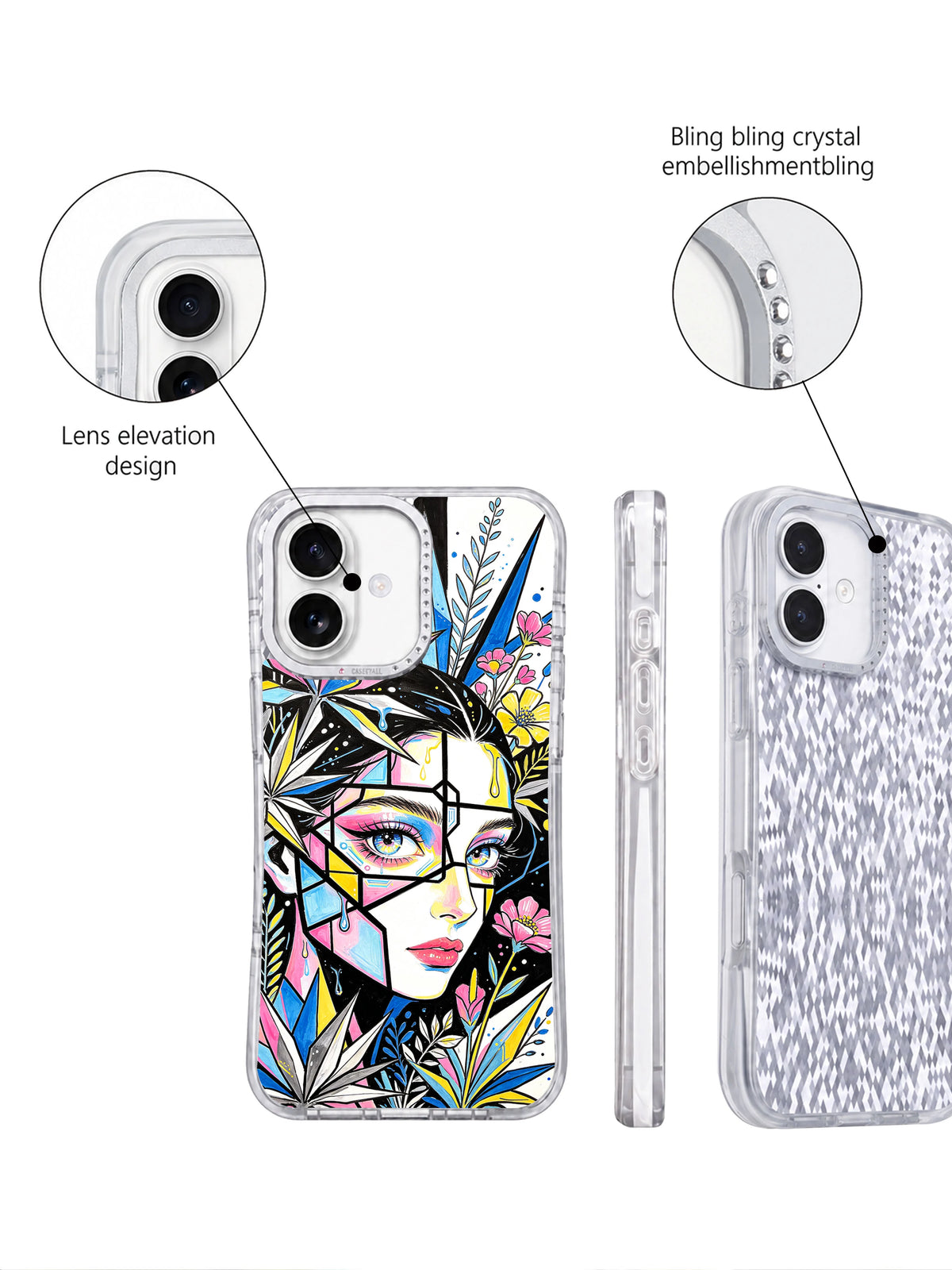 Electric Garden artist designed iPhone 17 case product detail