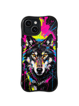 Wild Magenta Pathfinder wolf art iPhone 15 Plus case