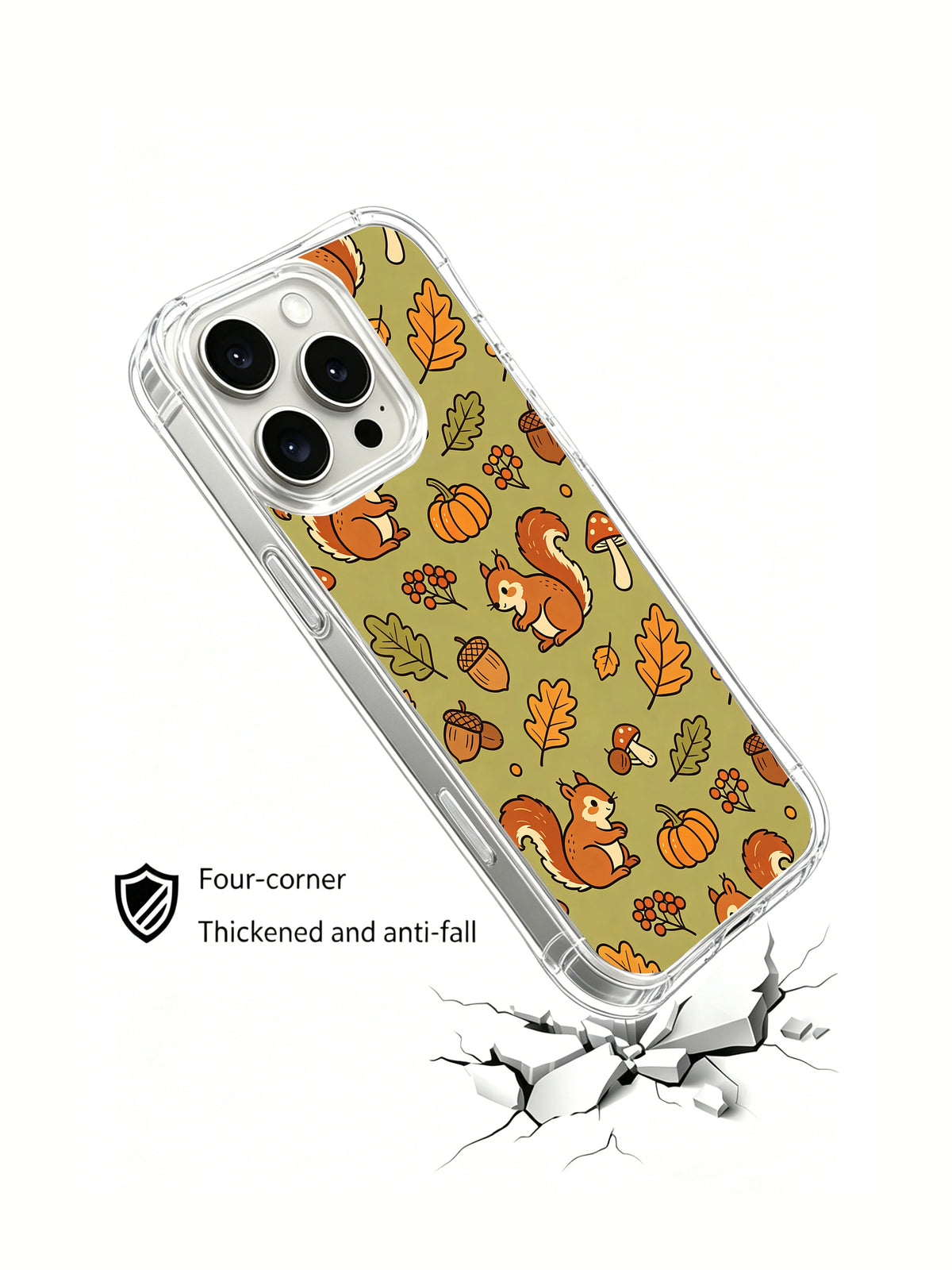 Promotional render of Acorn Squirrel Whispers phone case.