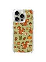 Acorn Forest Friends pattern iPhone 14 Pro case
